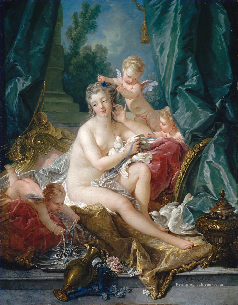 La Toilette de Vénus Rococo François Boucher Peintures à l'huile